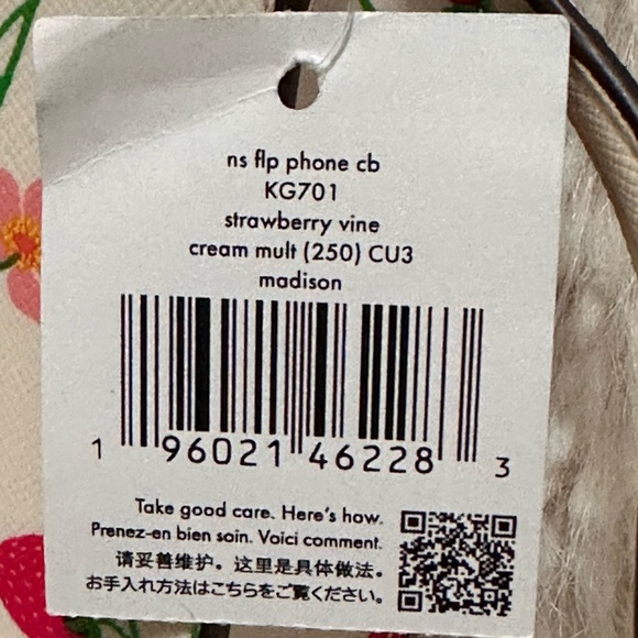 Kate Spade Strawberry vine north sound phone crossbody - Picture 9 of 10
